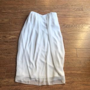 White sleeveless summer dress